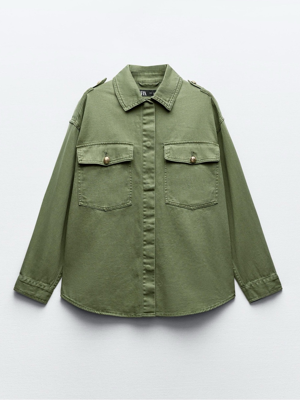 Zara Military Utility Shirt Jacket 8372/318